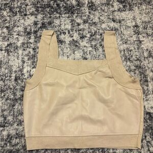 Anthropologie Beige Crop Top